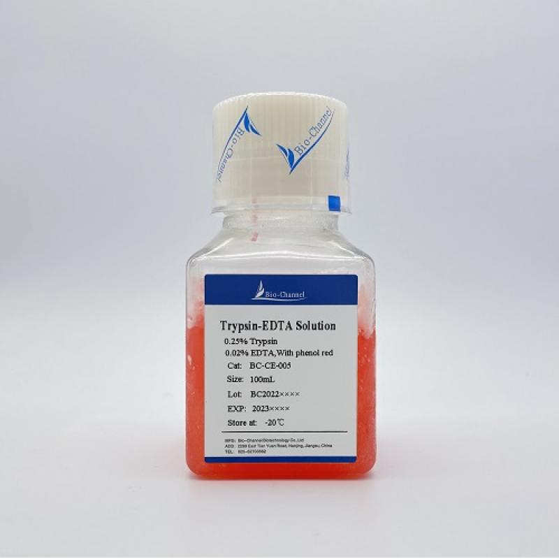胰酶-EDTA消化液(0.25%胰酶, 含酚红)